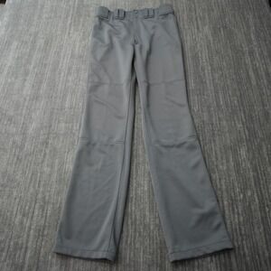 Mizuno Pants Men Baseball Gray Solid Pockets Large Measured 32x34.5